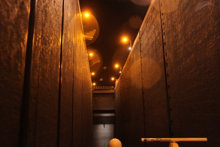 Traversing an eighty foot deep  canal at night! 